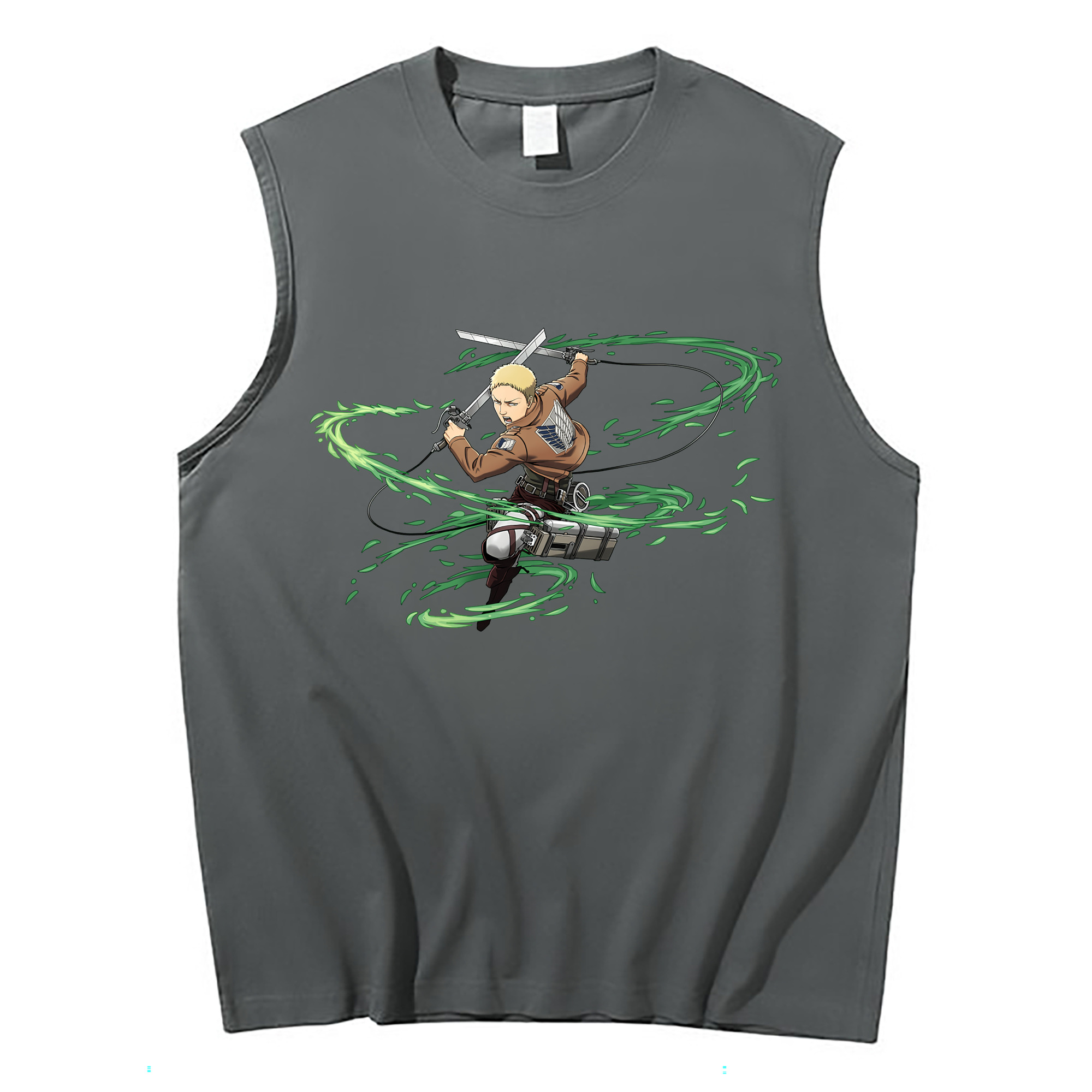 （画像用） 進撃の巨人 ライナー・ブラウン Attack on Titan Reiner Braun コットン100％タンクトップ（フロントプリント）